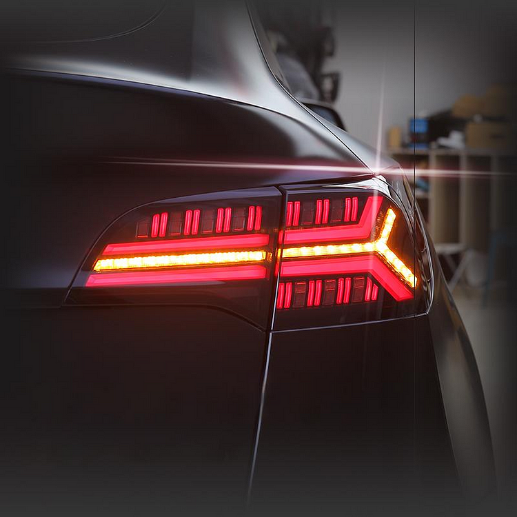 Illuminate Your Driving Experience - Model 3/Y LED Streamer Fishbone Tail Light