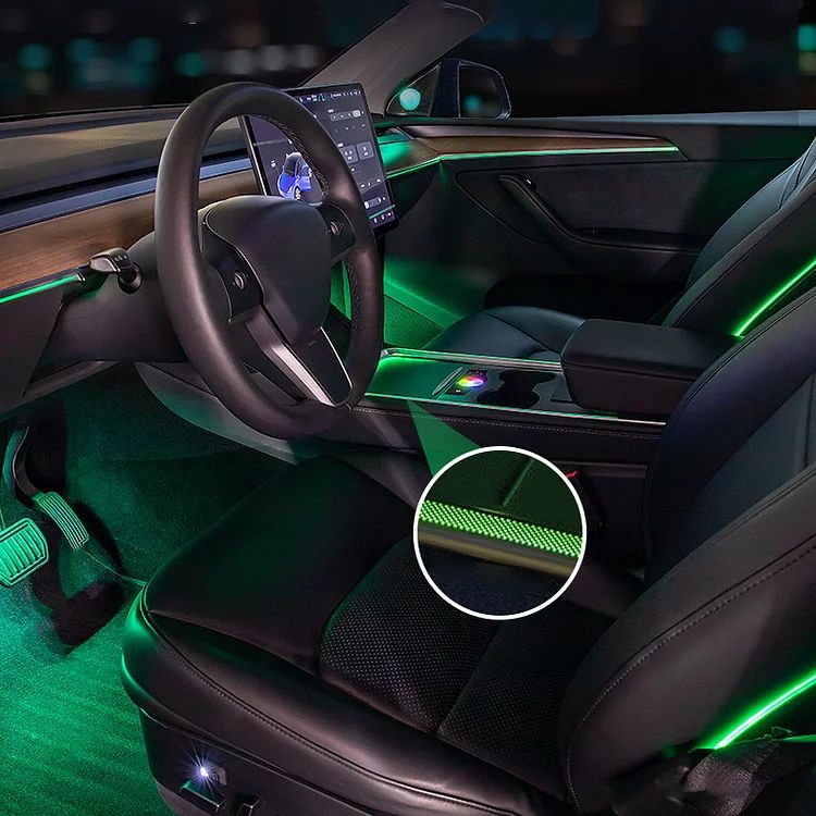 Upgrade Your Driving Experience - 2021+ Model 3/Y Laser Carving Ambient Lighting Upgrade Kit