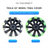 4-piece set of full coverage blade wheel covers suitable for TESLA vehicles, 20/21 inch wheel hub covers, car replacement parts suitable for Tesla Model Y.