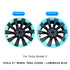 4-piece set of full coverage blade wheel covers suitable for TESLA vehicles, 20/21 inch wheel hub covers, car replacement parts suitable for Tesla Model Y.