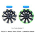 4-piece set of full coverage blade wheel covers suitable for TESLA vehicles, 20/21 inch wheel hub covers, car replacement parts suitable for Tesla Model Y.