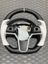 Model 3/Y Round Carbon Fiber Steering Wheel