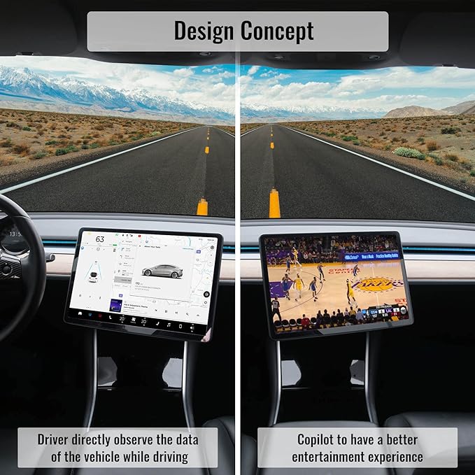 Model 3, Y Dashboard Touch Screen Swiveling Mount kit