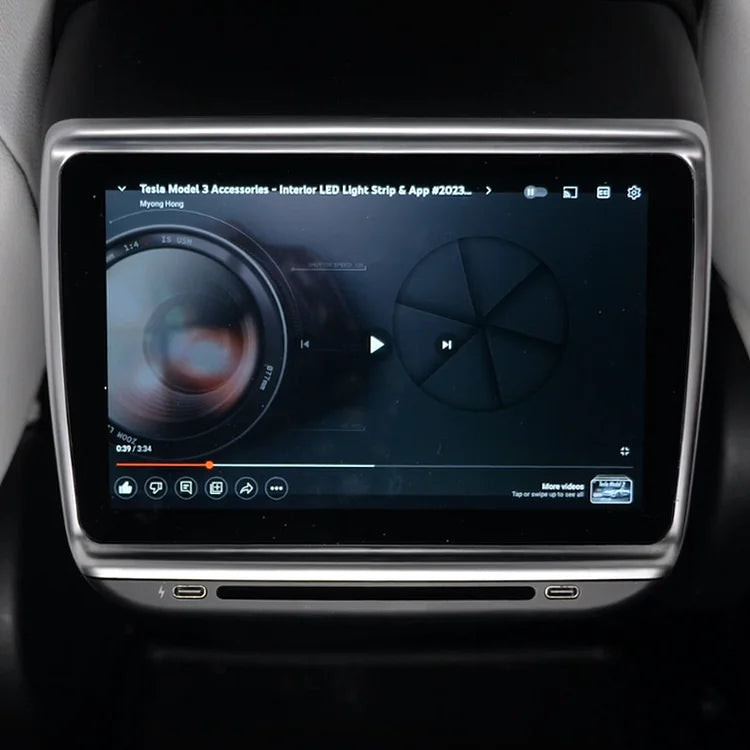 Model 3/Y NEW 7.2” Rear Entertainment & Climate Control Display (Model X/S Inspired)