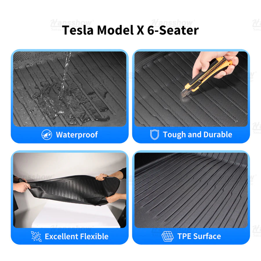 Model X 2021+ Waterproof Floor Mats +Trunk&Frunk Floor Liners